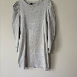 Gray Long Sleeve Dress